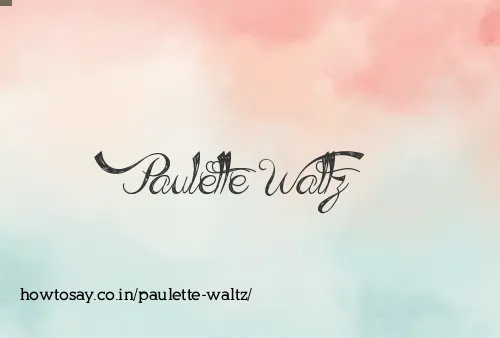 Paulette Waltz