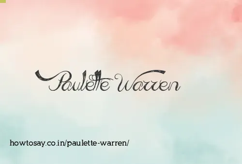 Paulette Warren