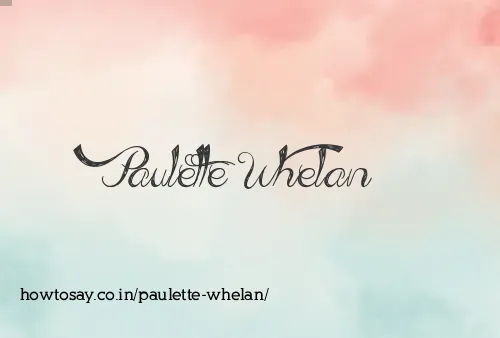 Paulette Whelan