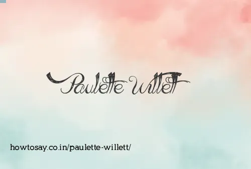 Paulette Willett