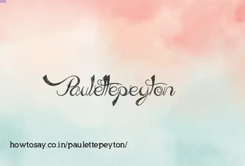 Paulettepeyton