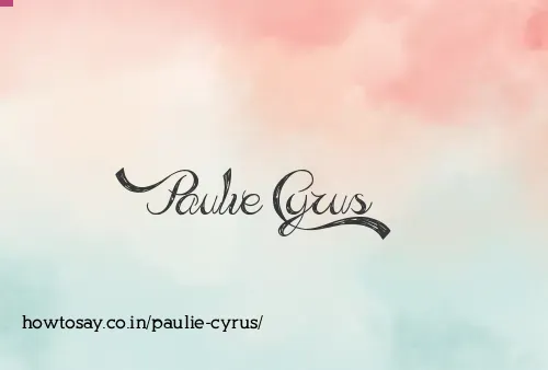 Paulie Cyrus