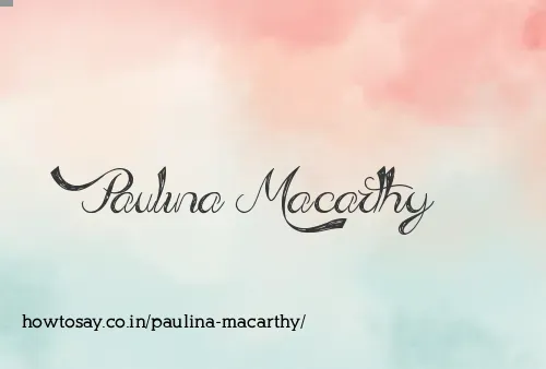 Paulina Macarthy