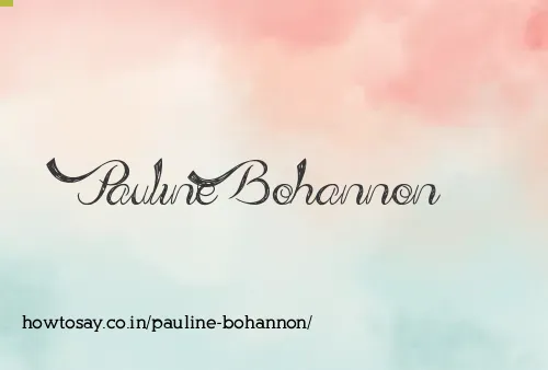 Pauline Bohannon