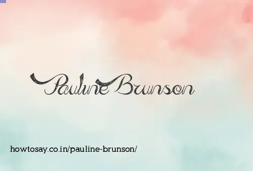 Pauline Brunson