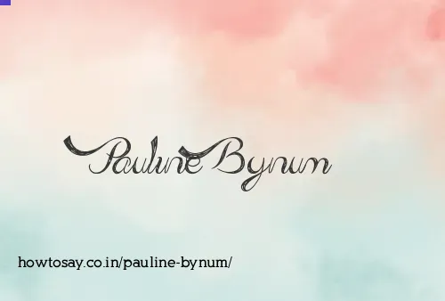 Pauline Bynum