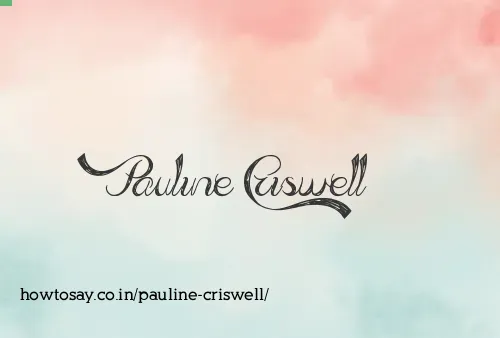 Pauline Criswell