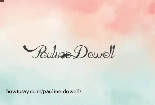 Pauline Dowell