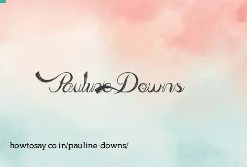 Pauline Downs