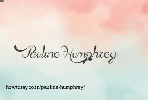 Pauline Humphrey