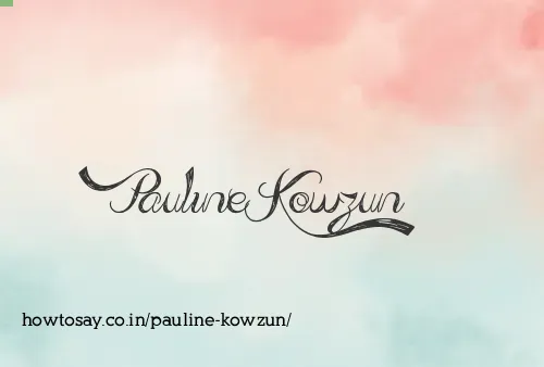 Pauline Kowzun