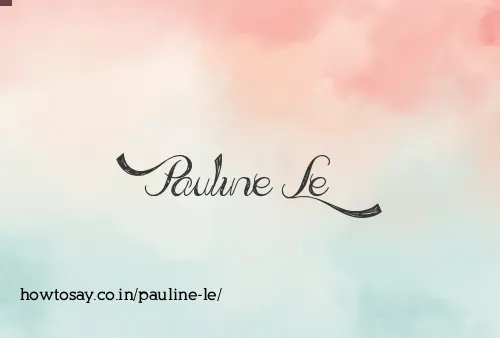 Pauline Le