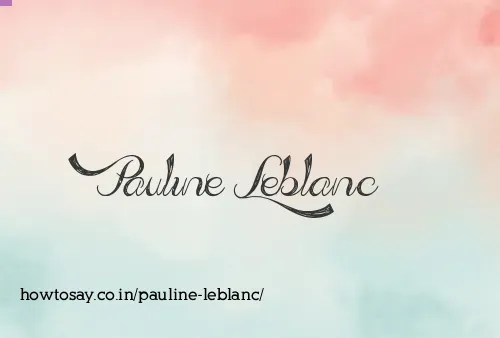 Pauline Leblanc