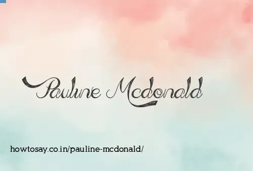 Pauline Mcdonald