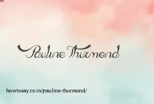 Pauline Thurmond