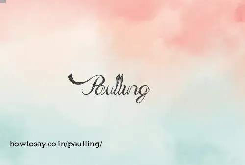 Paulling