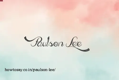Paulson Lee