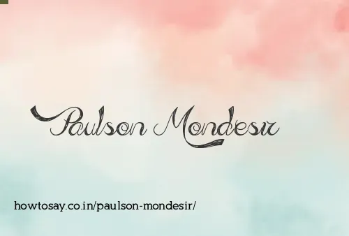 Paulson Mondesir