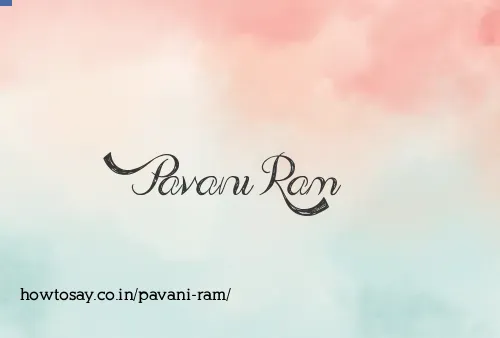 Pavani Ram