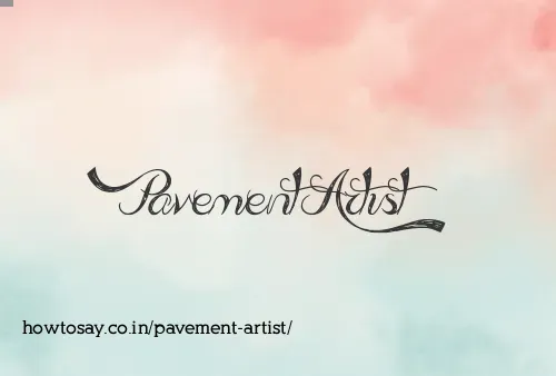 Pavement Artist