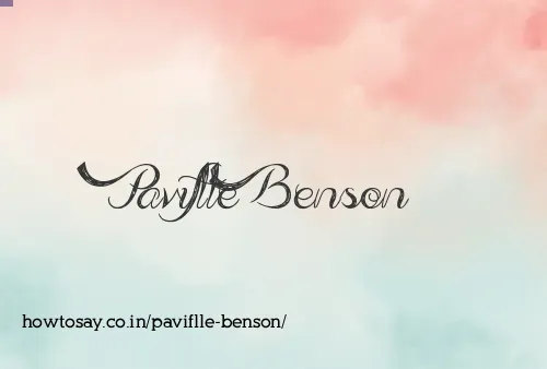 Paviflle Benson