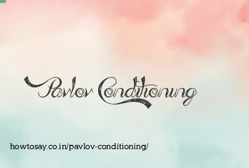 Pavlov Conditioning
