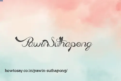 Pawin Suthapong
