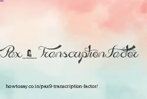 Pax9 Transcription Factor