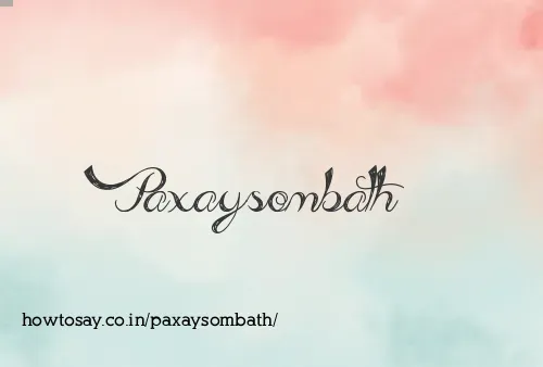 Paxaysombath