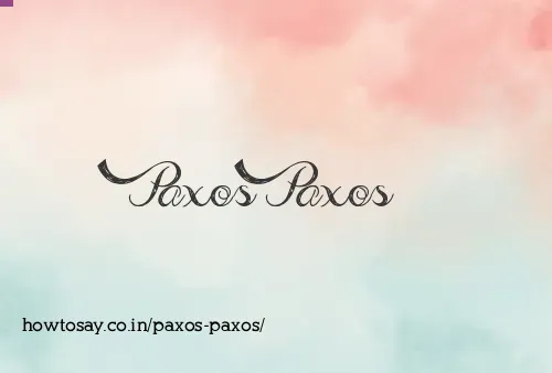 Paxos Paxos