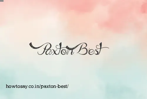 Paxton Best