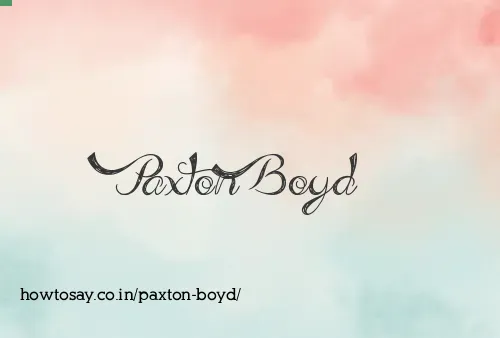 Paxton Boyd