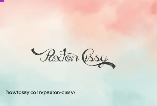 Paxton Cissy
