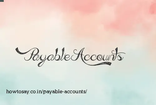 Payable Accounts