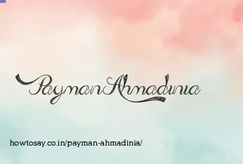 Payman Ahmadinia