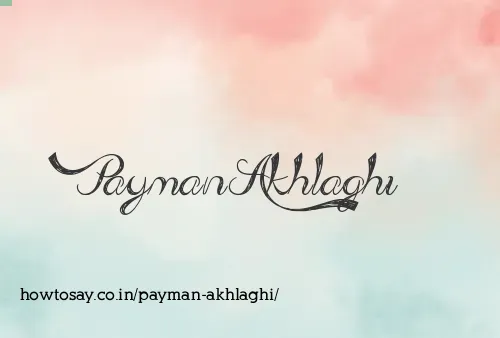 Payman Akhlaghi