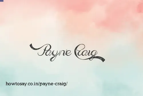 Payne Craig
