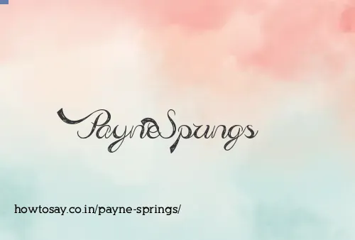 Payne Springs