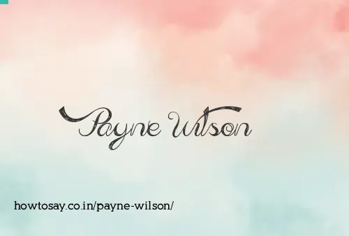 Payne Wilson