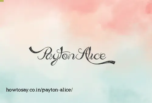 Payton Alice
