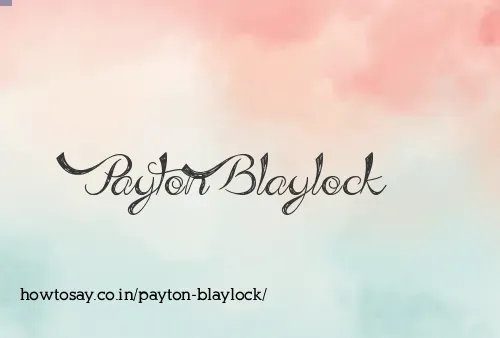 Payton Blaylock