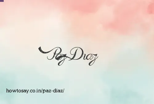 Paz Diaz