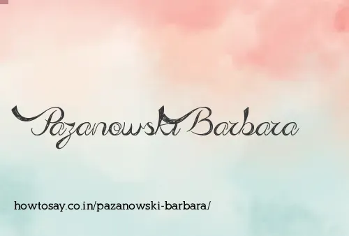Pazanowski Barbara