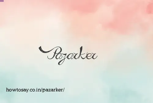 Pazarker