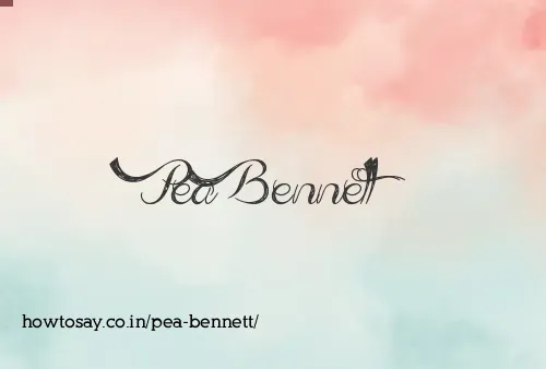 Pea Bennett