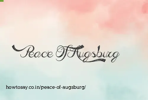 Peace Of Augsburg