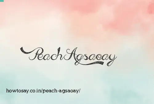 Peach Agsaoay