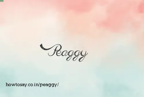 Peaggy