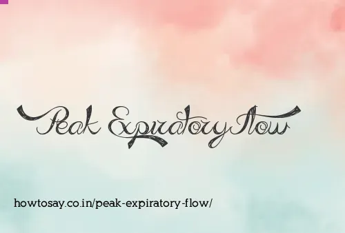 Peak Expiratory Flow