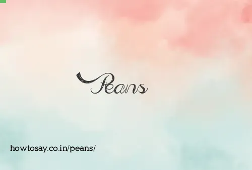 Peans